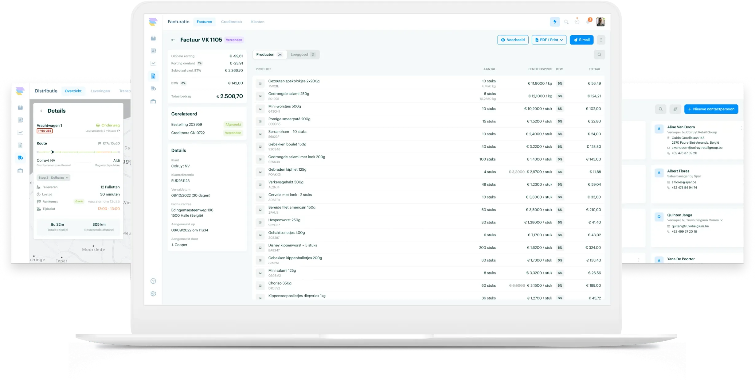 Fuzed roadmap invoicing distribution and contacts